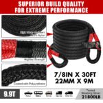 X-Bull Winch Accessory Recovery Kit – Kinetic Rope and Tyre Deflator