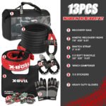 X-Bull Winch Accessory Recovery Kit – Kinetic Rope and Soft Shackles