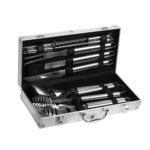 10-Piece Stainless Steel BBQ Tool Set with Case