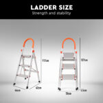 3-Step Folding Aluminium Ladder