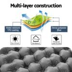 Weisshorn Self-Inflating Double Mattress – Grey