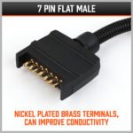 7 Pin Flat Plug to 12 Pin Flat Female Socket Adaptor