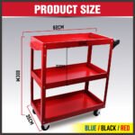 3-Tier Tool Trolley – Blue