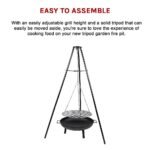 Tripod Cast Iron BBQ Fire Pit