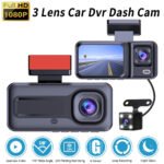 Front and Rear Triple Lens 1080P HD Dash Cam