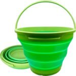 7L Collapsible Silicone Bucket – Green