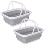 9L Collapsible Basket with Handles x 2