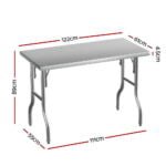Stainless Steel Foldable Kitchen Table