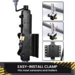 Mini Mover Gen3 12V 550W Electric Motorised Jockey Wheel – Black