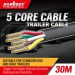 30m x 5-Core Trailer Wire Cable
