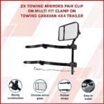 2 x Clip-On Towing Mirrors – Universal
