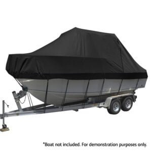 Seamanship Boat Cover 25-27ft Heavy Duty Black