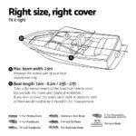 Seamanship Boat Cover 25-27ft Heavy Duty Black