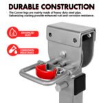 X-BULL Drop Down Legs 440-560mm – Silver x 2