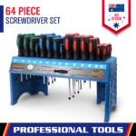 64-Piece Magnetic Screwdriver Set with Stand