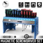 64-Piece Magnetic Screwdriver Set with Stand