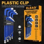 ELEAD 13Pc Extra Large Hex Key Set 2-19mm
