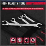 SEDY 4Pc Flare Nut Spanner Set Metric