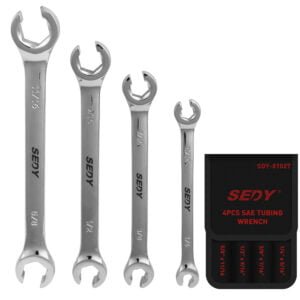 SEDY 4Pc Flare Nut Spanner Set SAE