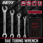 SEDY 4Pc Flare Nut Spanner Set SAE
