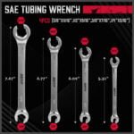 SEDY 4Pc Flare Nut Spanner Set SAE