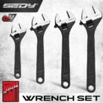 SEDY 4Pc Adjustable Wrench Set