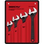 SEDY 4Pc Adjustable Wrench Set