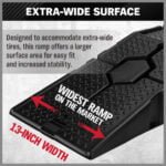 SEDY 2Pcs 2 Ton Heavy Duty Car Ramps