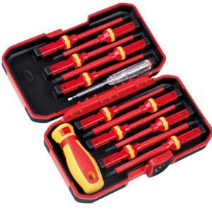 SEDY 13Pcs 1000V Magnetic Insulated Electrician Screwdriver Set