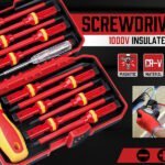 SEDY 13Pcs 1000V Magnetic Insulated Electrician Screwdriver Set