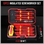 SEDY 13Pcs 1000V Magnetic Insulated Electrician Screwdriver Set