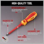 SEDY 13Pcs 1000V Magnetic Insulated Electrician Screwdriver Set