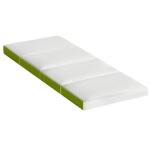 Single Bed Four-Fold Camping Mattress – Green