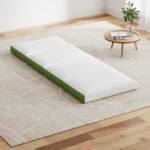 Single Bed Four-Fold Camping Mattress – Green