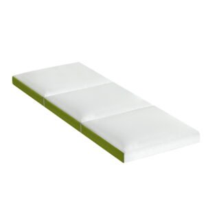 Single Bed Three-Fold Camping Mattress - Green