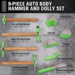 9-Piece Auto Body Hammer Dolly Set