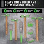 9-Piece Auto Body Hammer Dolly Set