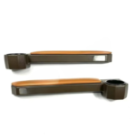 Toyota 70-Series Landcruiser Armrests with Cup Holders – Brown Leather