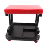 Padded Rolling Creeper Mechanics Roller Seat with Tray