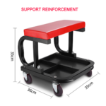 Padded Rolling Creeper Mechanics Roller Seat with Tray