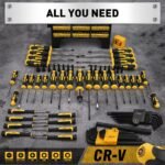 140Pcs Magnetic Screwdriver and Hex Key Set