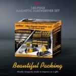 140Pcs Magnetic Screwdriver and Hex Key Set