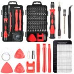 122-in-1 Precision Screwdriver Tool Kit – Red