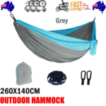 Camping Hammock 260 x 140cm – Grey