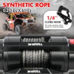 X-BULL 5000LBS 12V Electric Winch with Synthetic Rope