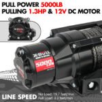 X-BULL 5000LBS 12V Electric Winch with Synthetic Rope