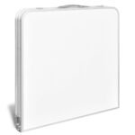 Aluminium Folding Adjustable Camping Picnic Table 120 x 60 cm – white