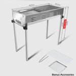 Stainless Steel Portable Outdoor BBQ – Large