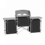 Deluxe Aluminium Camping Kitchen with 2 x Cupboards