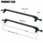115cm Universal Aluminium Lockable Roof Rack Cross Bars